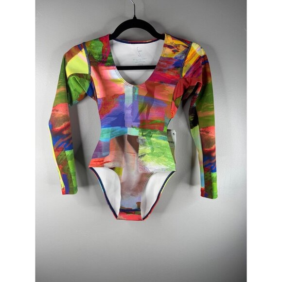NWT Seea Harper Surf Suit One Piece Swimsuit in Wavelength Surfers Size XS - Picture 3 of 6